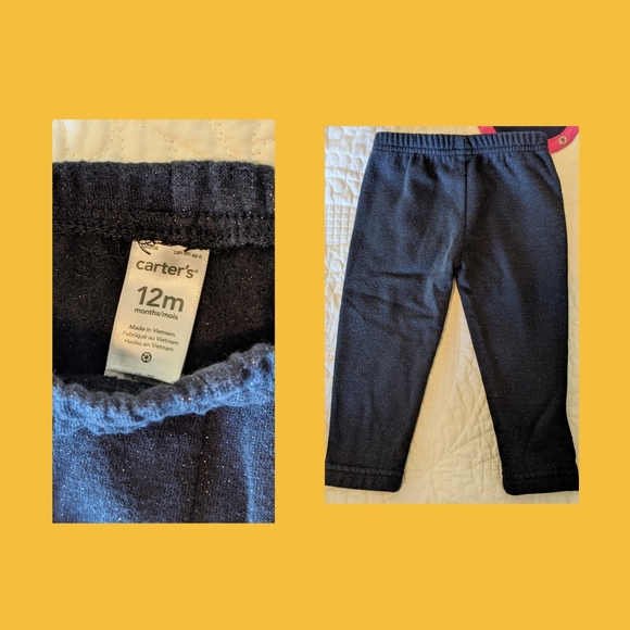 Baby Girl Long Sleeve Onesies & Leggings 12 months - Picture 3 of 8